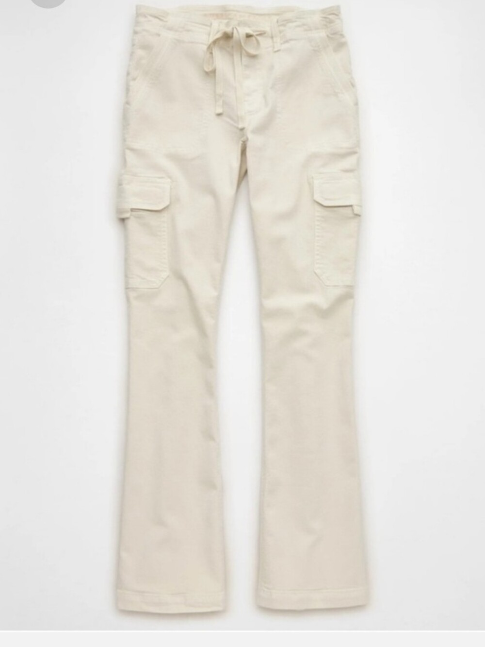 American Eagle beige utility cargo style cotton blend khaki pants size 18 NEW